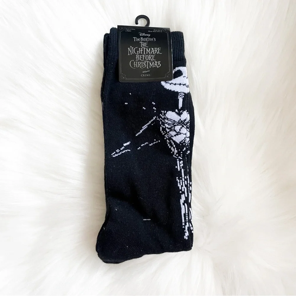 NWT Tim Burton’s The Nightmare Before Christmas Disney Novelty Crew Socks